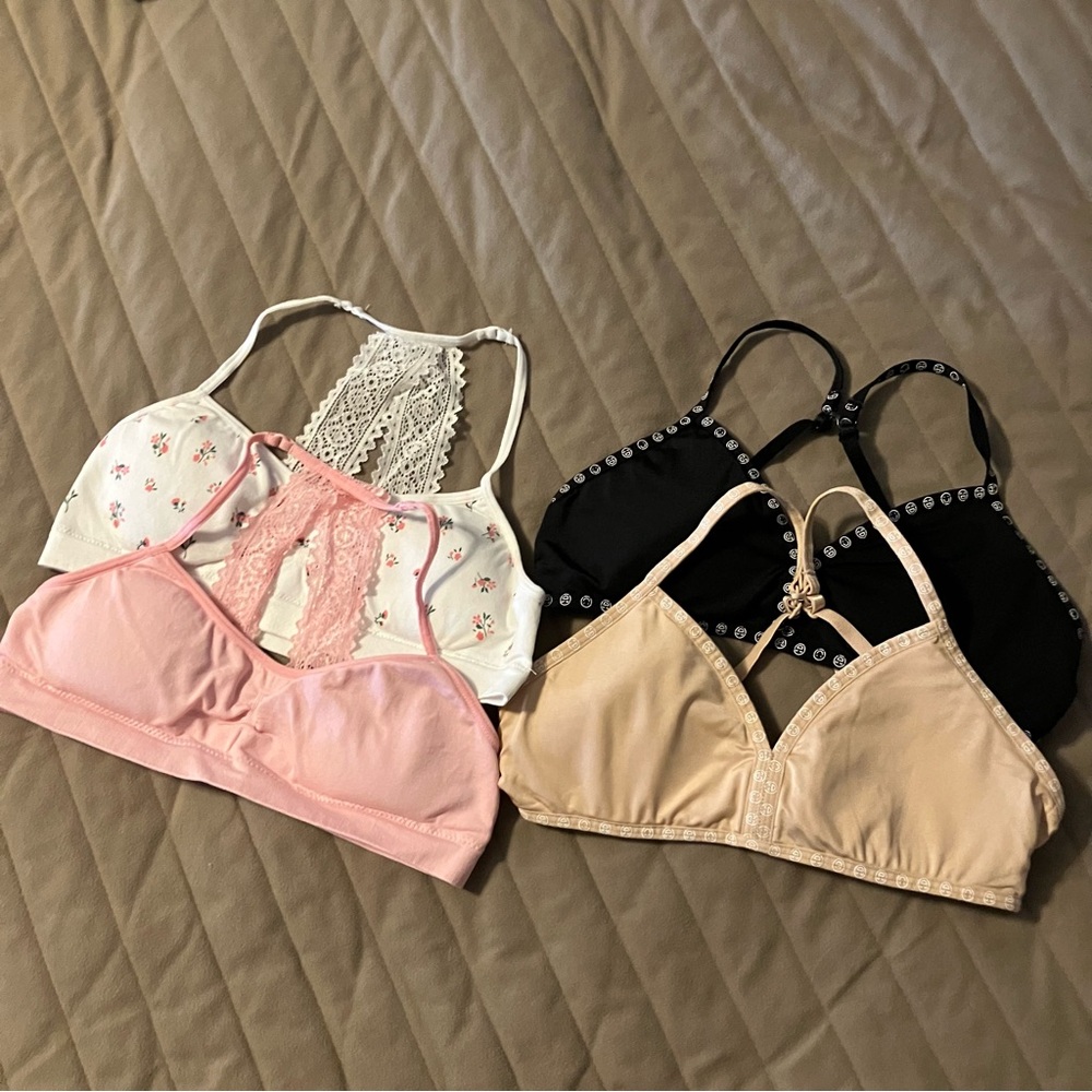 Set of 4 Girls Bras